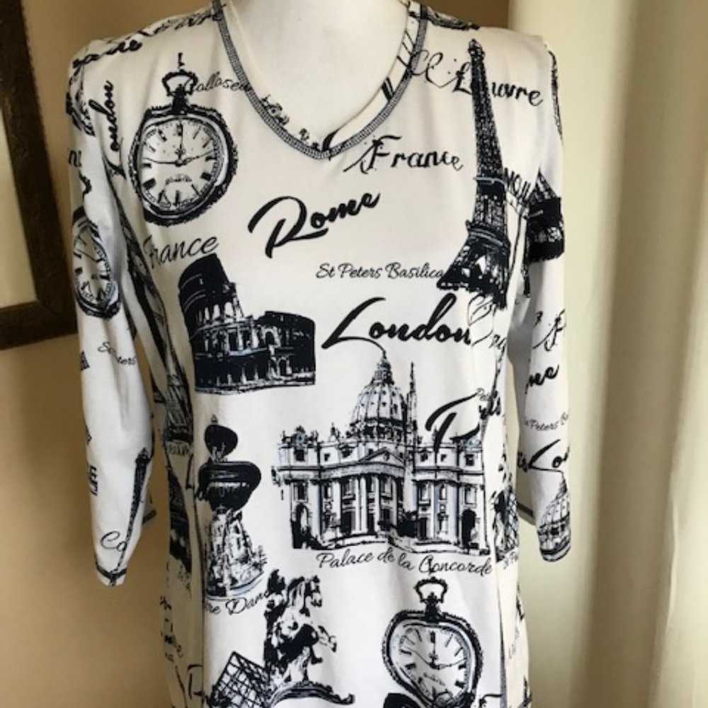 ALIA 'WORLD LANDMARKS' TEE